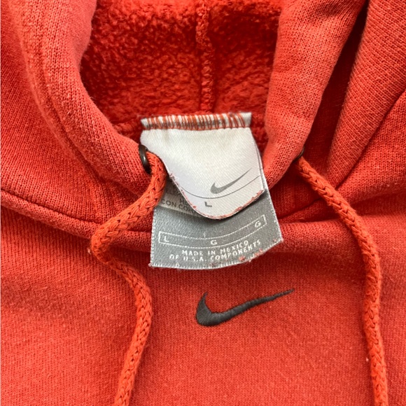 Vintage orange Nike centre swoosh hoodie - Picture 2 of 3